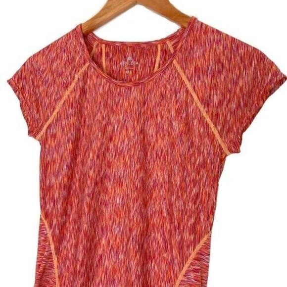 Athleta Short Sleeve Active Tee Womens Size XXS Orange Cycling Beach Top - Picture 2 of 9